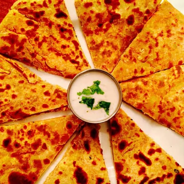 Mutton Keema Paratha.