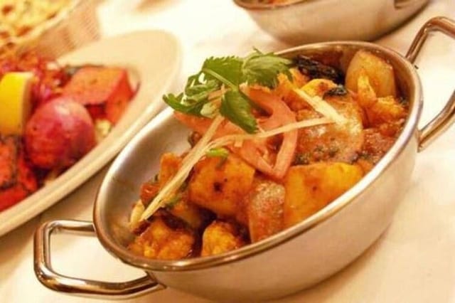 Aloo Gobi Tray.
